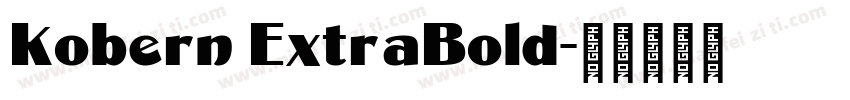 Kobern ExtraBold字体转换